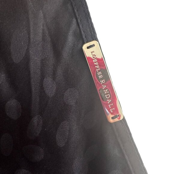 LOEFFLER RANDALL Black Silk Draped Neck Dress Size 2 - Picture 4 of 8